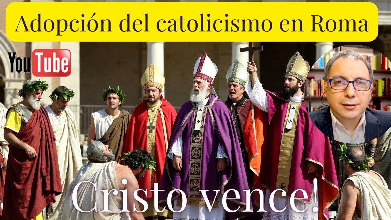 El catolicismo vence al paganismo en el Siglo IV y se transforma en la religión oficial de Roma.