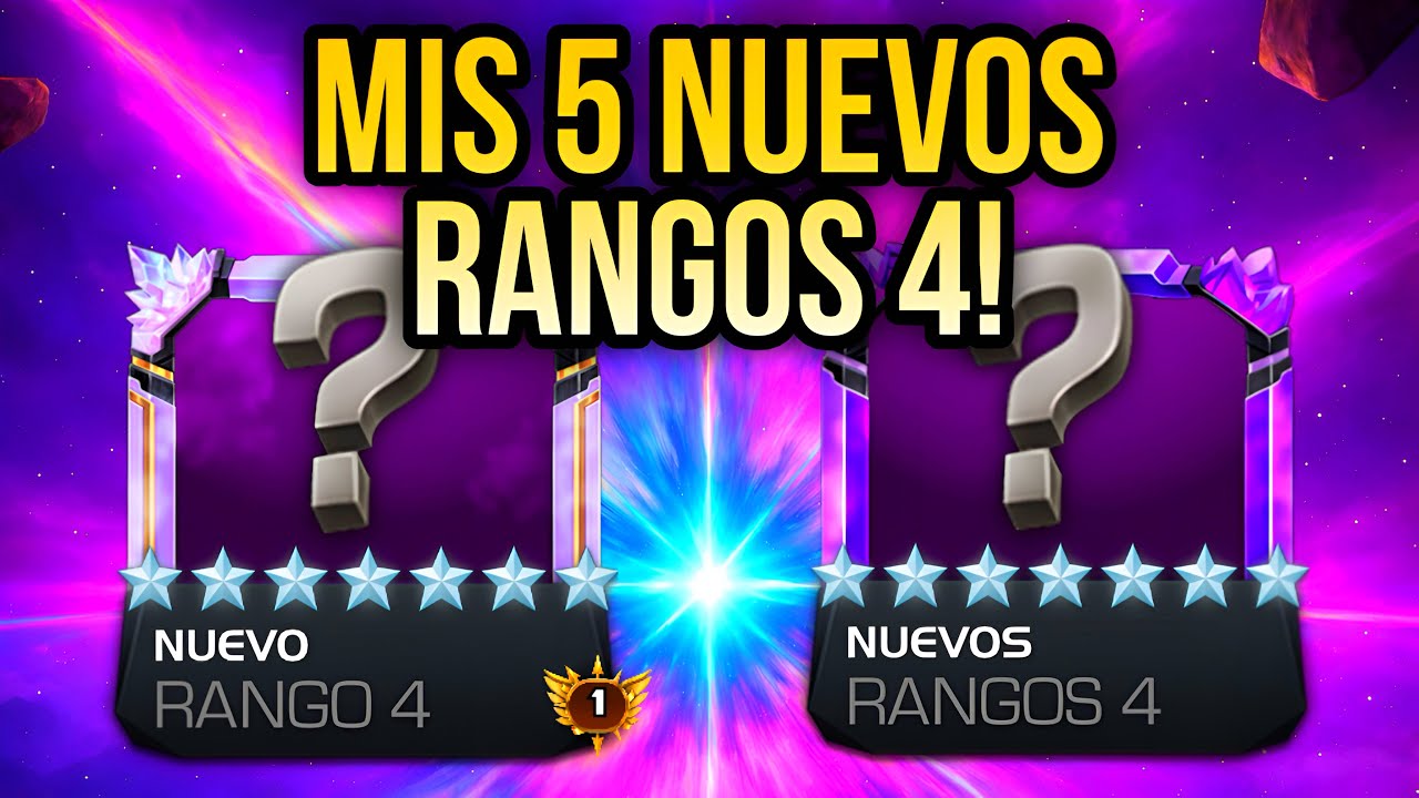 MIS 5 Nuevos RANGOS 4 DE 7 Estrellas! |​ ASCENSION 1 A RANGO4! | LLUVIA DE ASCENSIONES! | MCOC