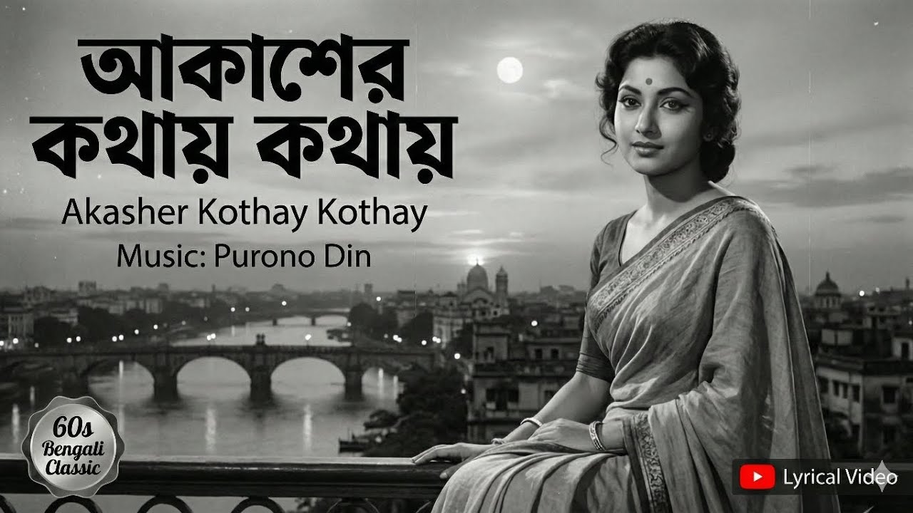 Akasher Kothay Kothay | আকাশের কথায় কথায় | Vintage Bengali Romantic Song