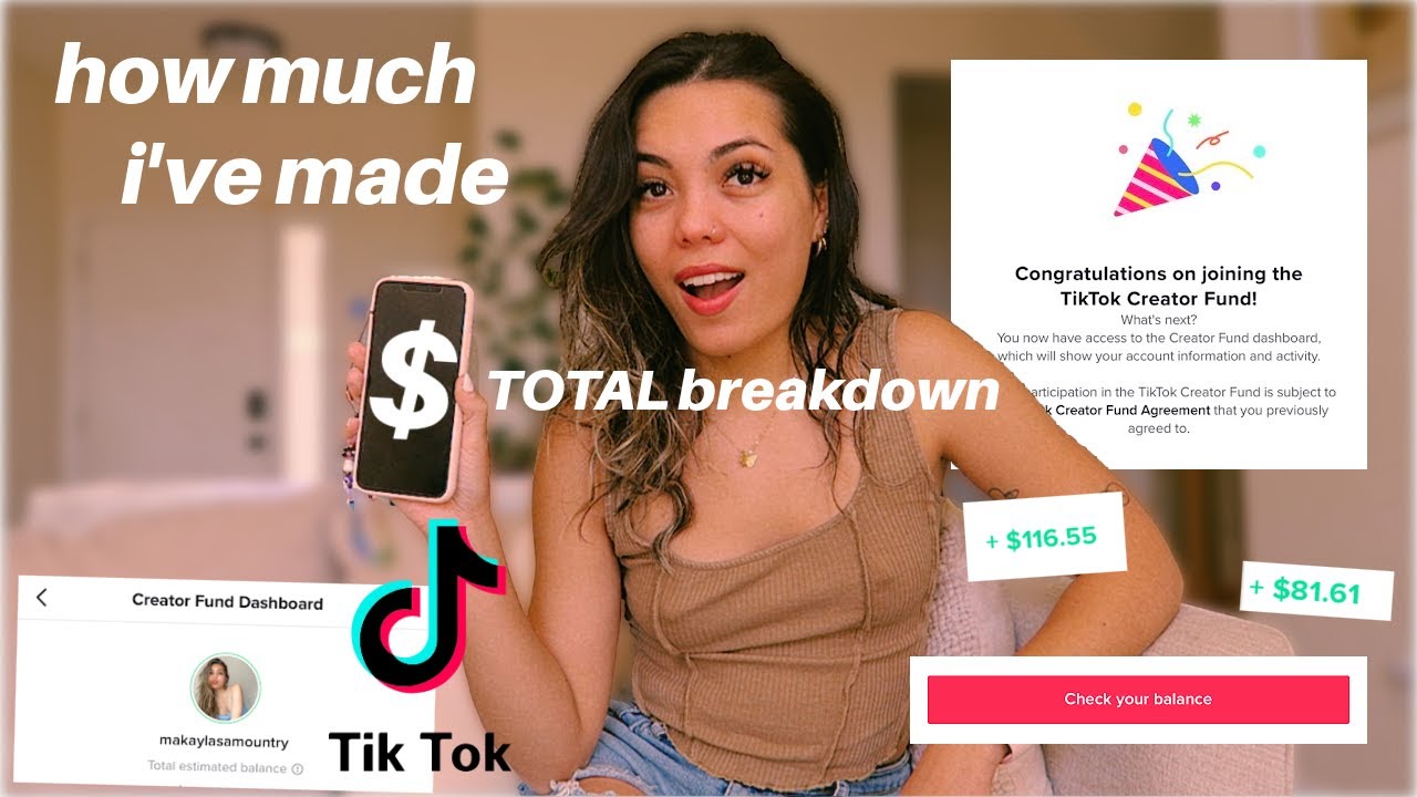 here's how much 5 million views on tiktok makes + how much money i've earned on tiktok in total!