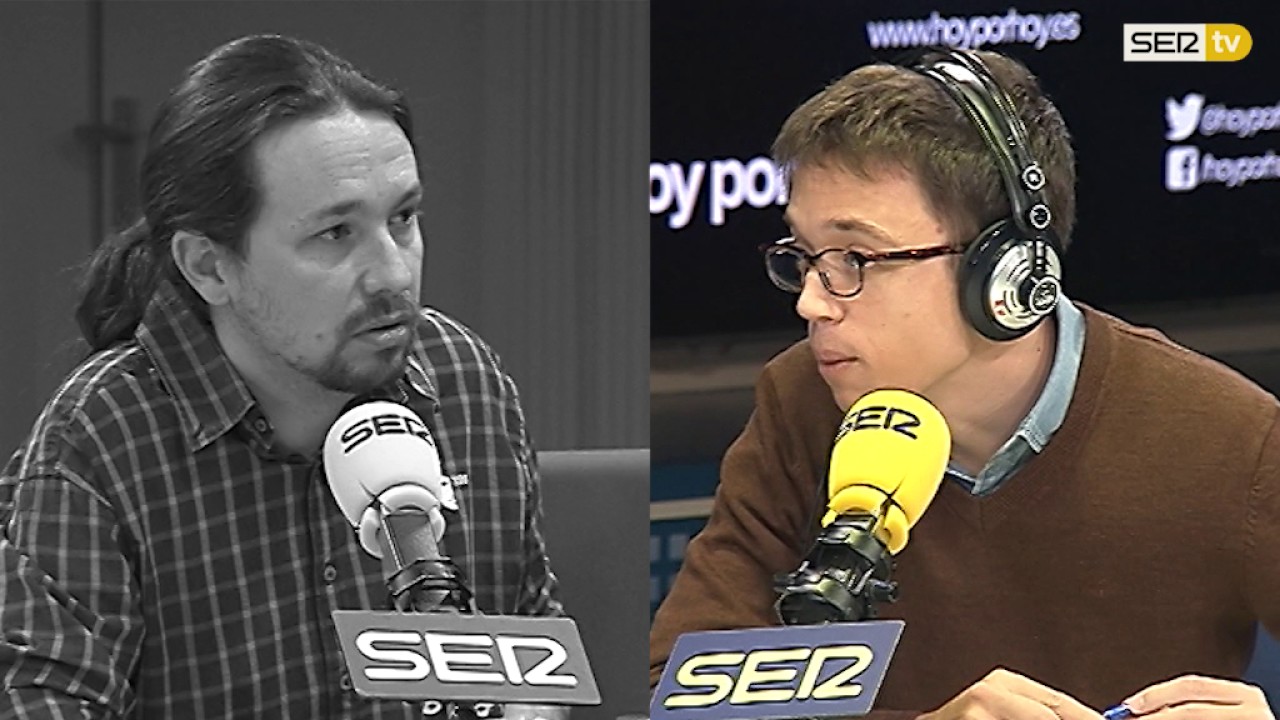 Pablo Iglesias e Íñigo Errejón (Podemos): 