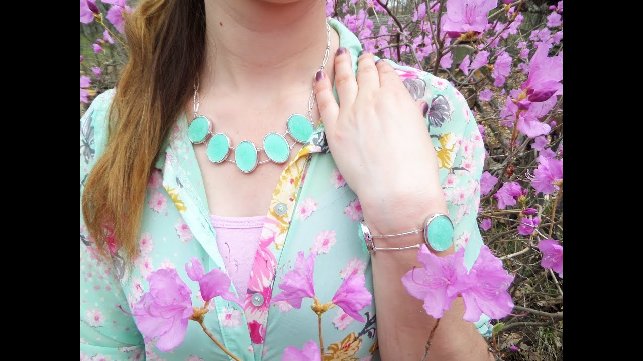 DIY Two Strand Beaded Statement Necklace and Bracelet Set | Cat Fox Designs