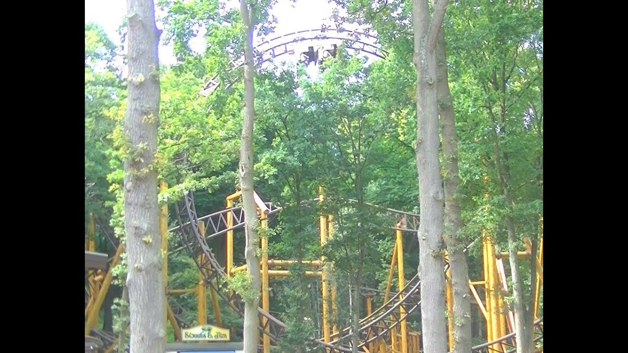 Falcon : Duinrell : Onride : Steel rollercoaster : Themapark : Holland [HD]