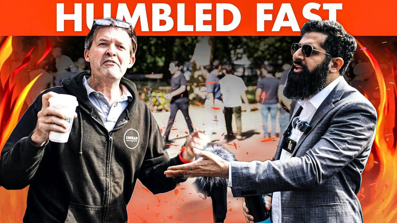 😡 Angry Atheist Barbecued By Muslim | Speakers Corner