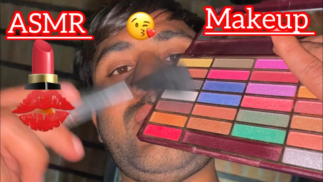 ASMR Doing your makeup 💄 Application tutorial whispering 💋