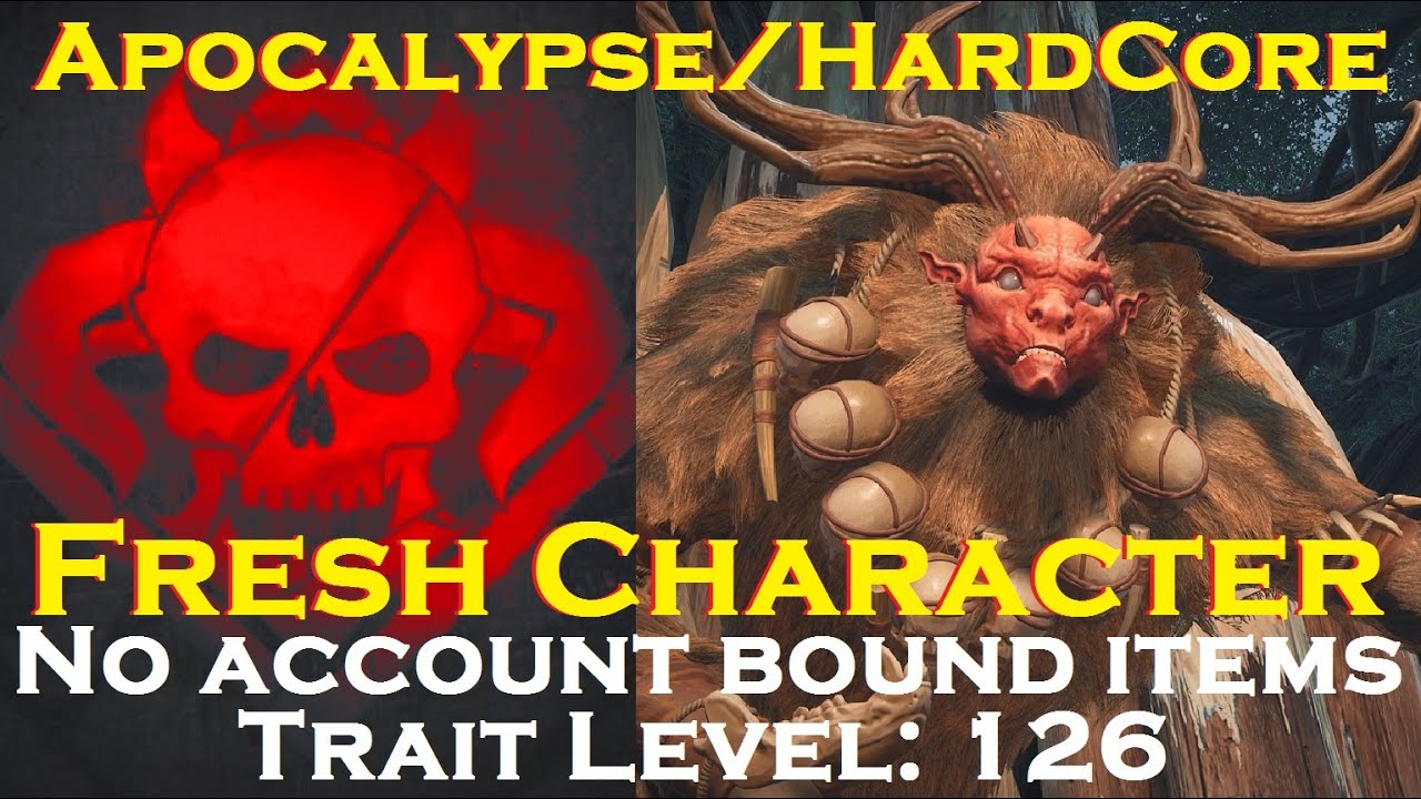Remnant: From the Ashes: Totem Father, Apocalypse, Hardcore, Fresh Character, Trait Level: 126.