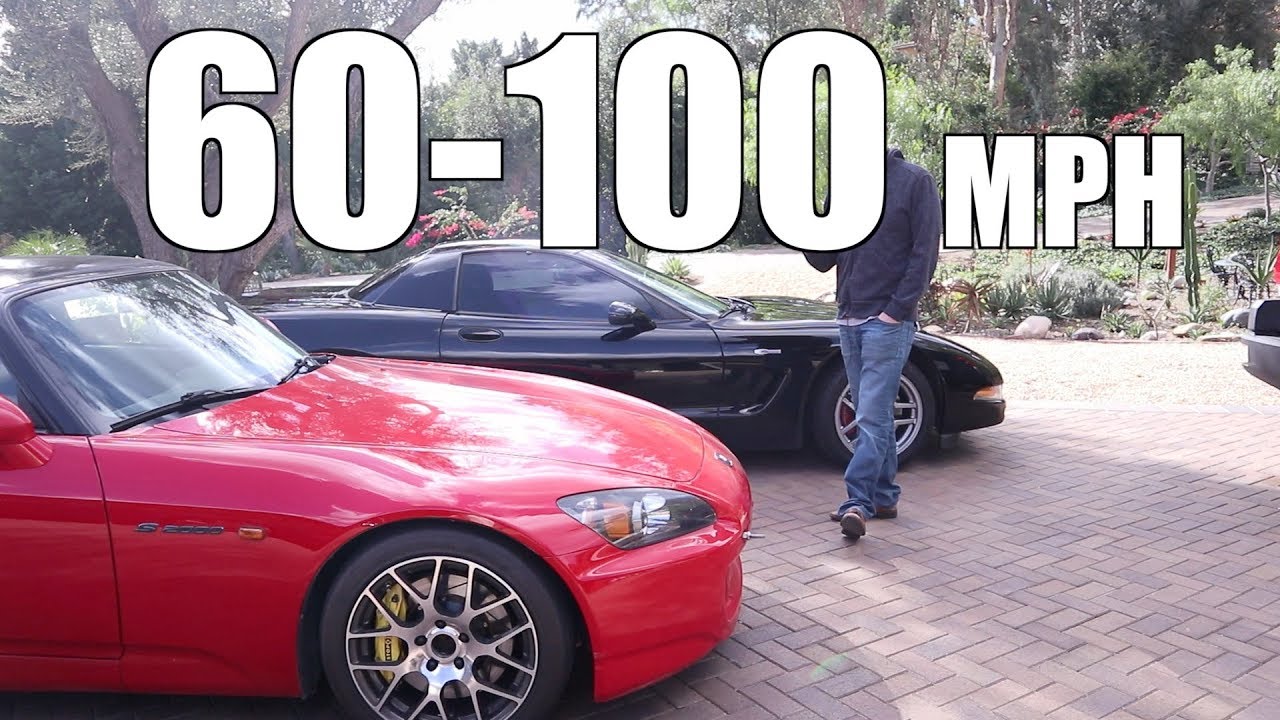 C5 Z06 Vs Supercharged S2000 - 60-100 MPH Test