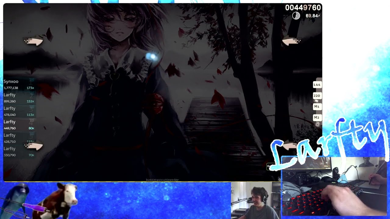 Two years of osu streaming progress...