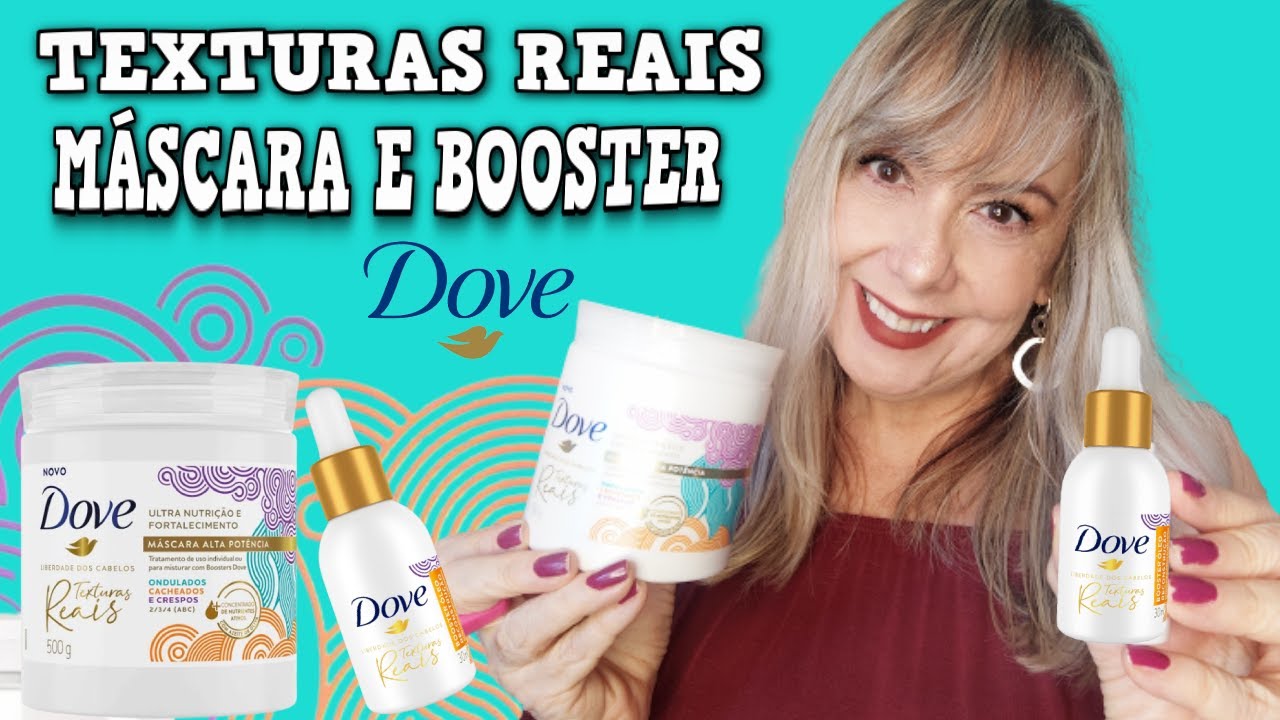 🧡DOVE TEXTURAS REAIS MÁSCARA E BOOSTER DE HIDRATAÇÃO