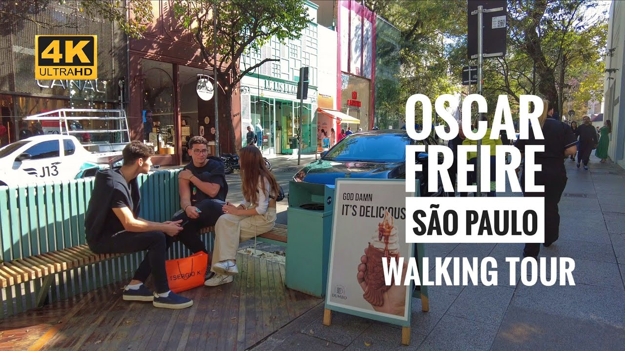 Oscar Freire São Paulo Walking Tour | 4K Walk