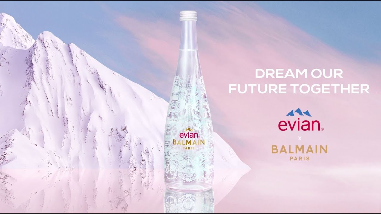 EVIAN x BALMAIN - new 2022 Limited-Edition