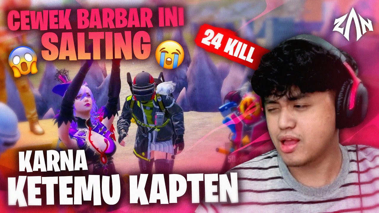 Cewek Barbar Ini Salting Ketemu Kapten | PUBG Mobile Indonesia