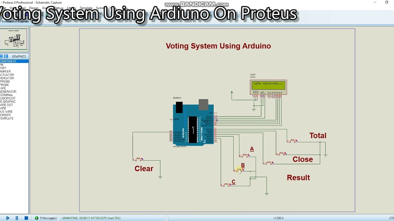 Embedded System- Voting System Using Arduino on Proteus