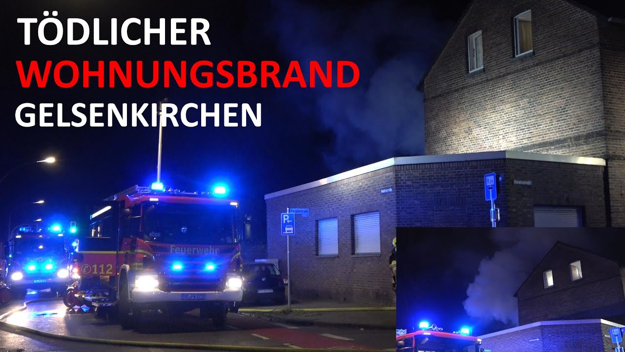 TÖDLICHER WOHNUNGSBRAND!🔥 MANV ausgelöst – Großeinsatz in Gelsenkirchen🚨