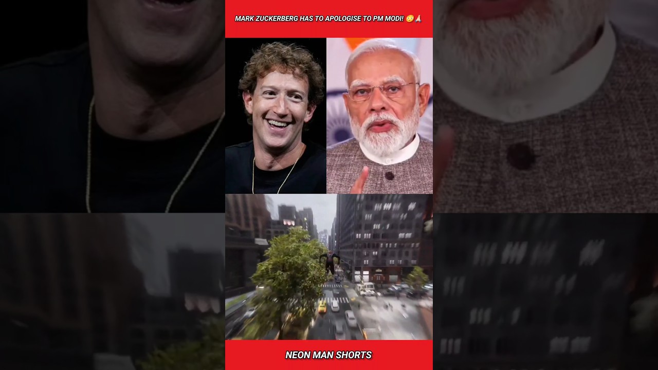 Mark Zuckerberg has to Apologise to PM Modi! 😳🙏 #shorts