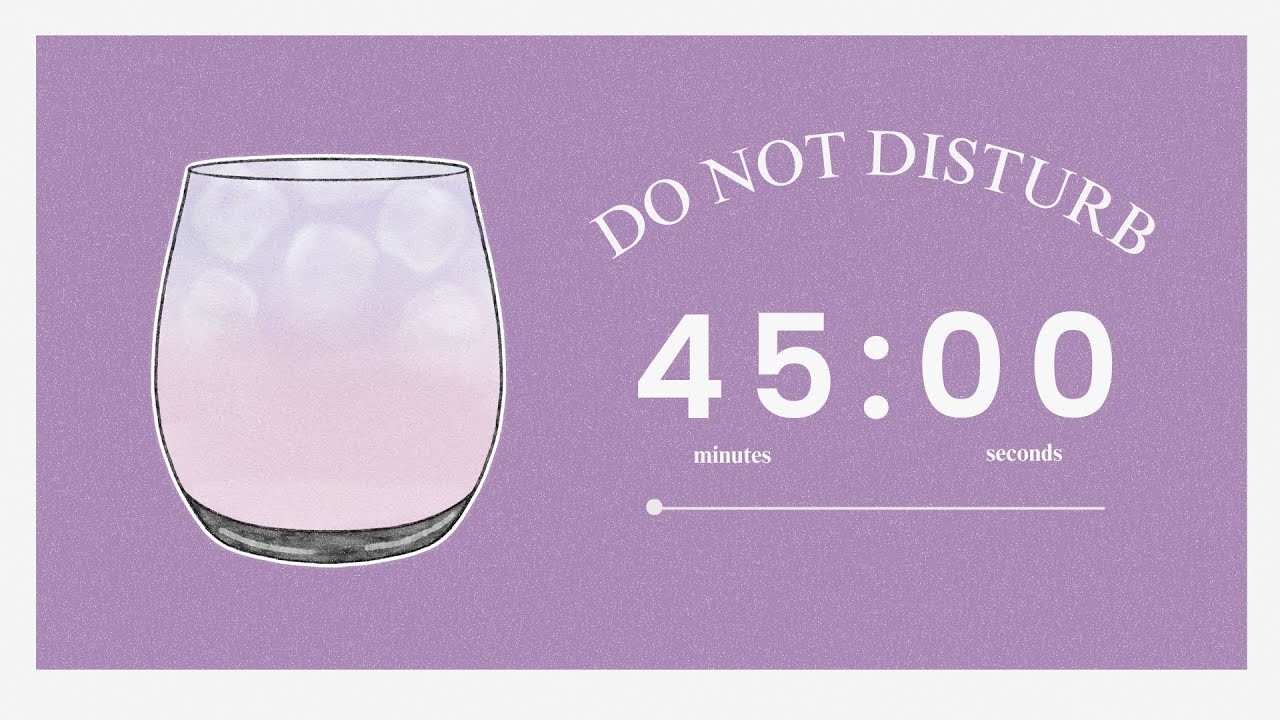 🌸 4 Hour Study With Me (Butterfly Pea Tea) | 45/15 Pomodoro Timer w/ lofi music | ADHD
