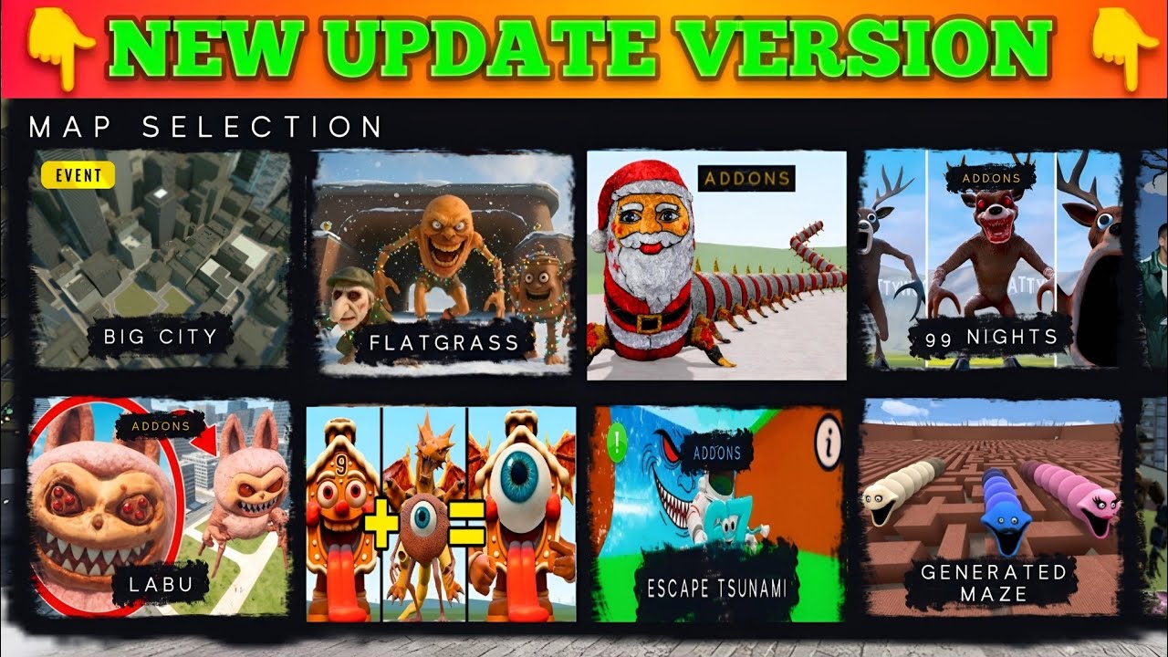 🌈 10.7.1 Nextbots in playground mod! New update is now available 