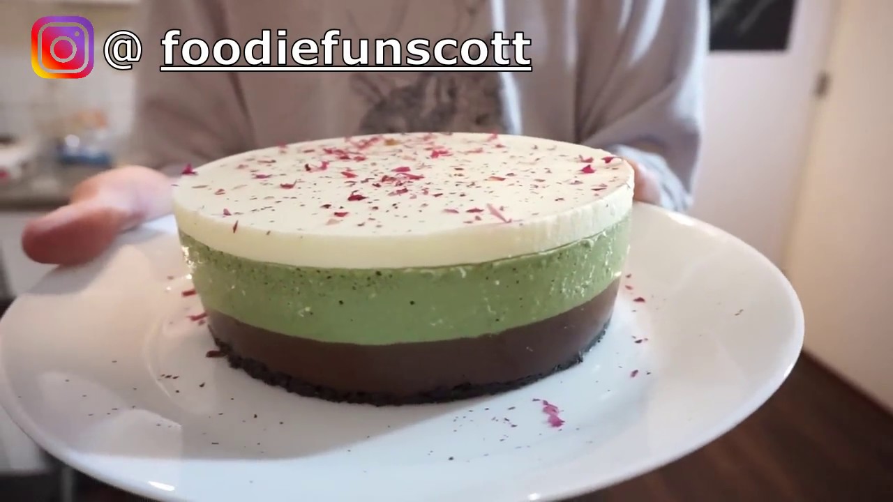 Winter style non-baked cheesecake