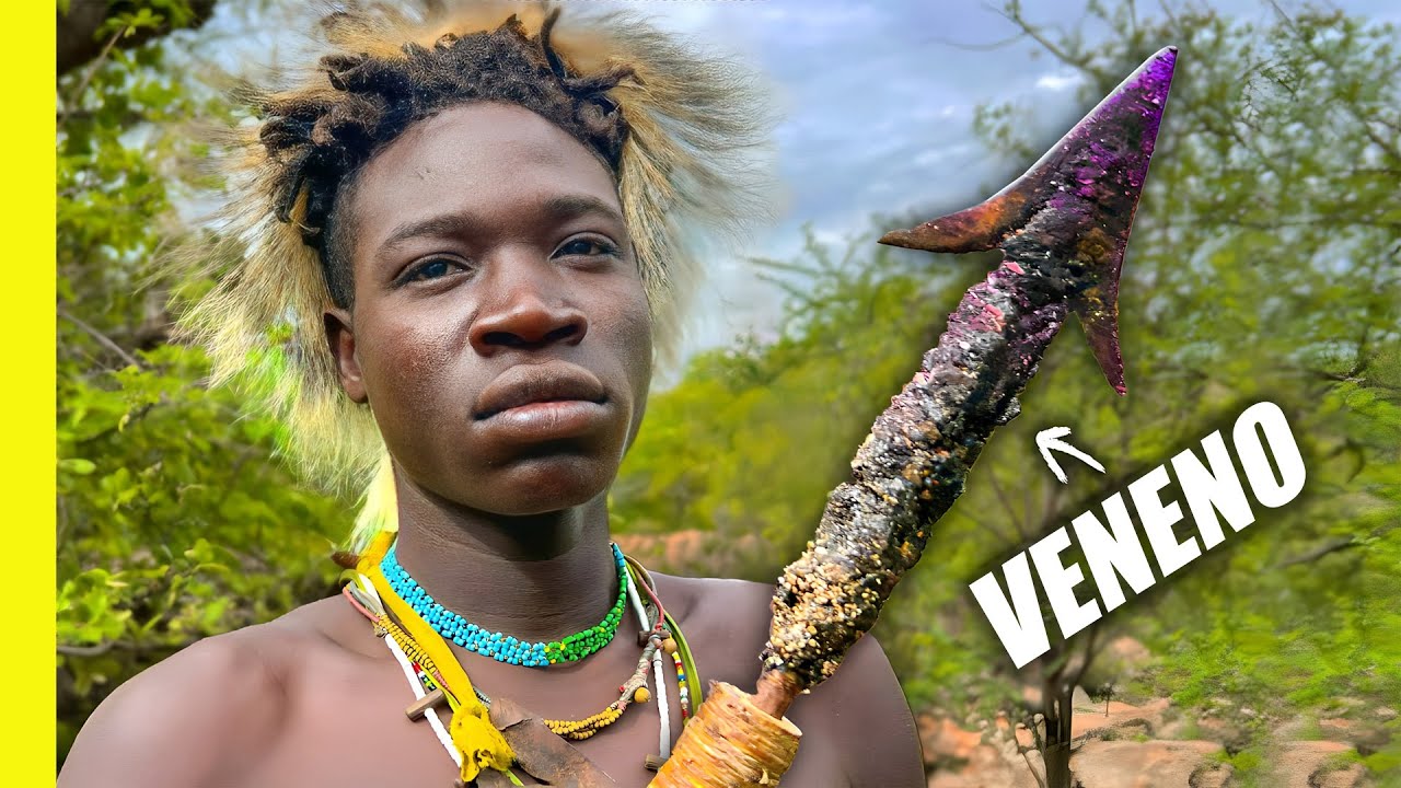 Cazando con flechas venenosas en &Aacute;frica &iexcl;Comiendo con la tribu Hadza!