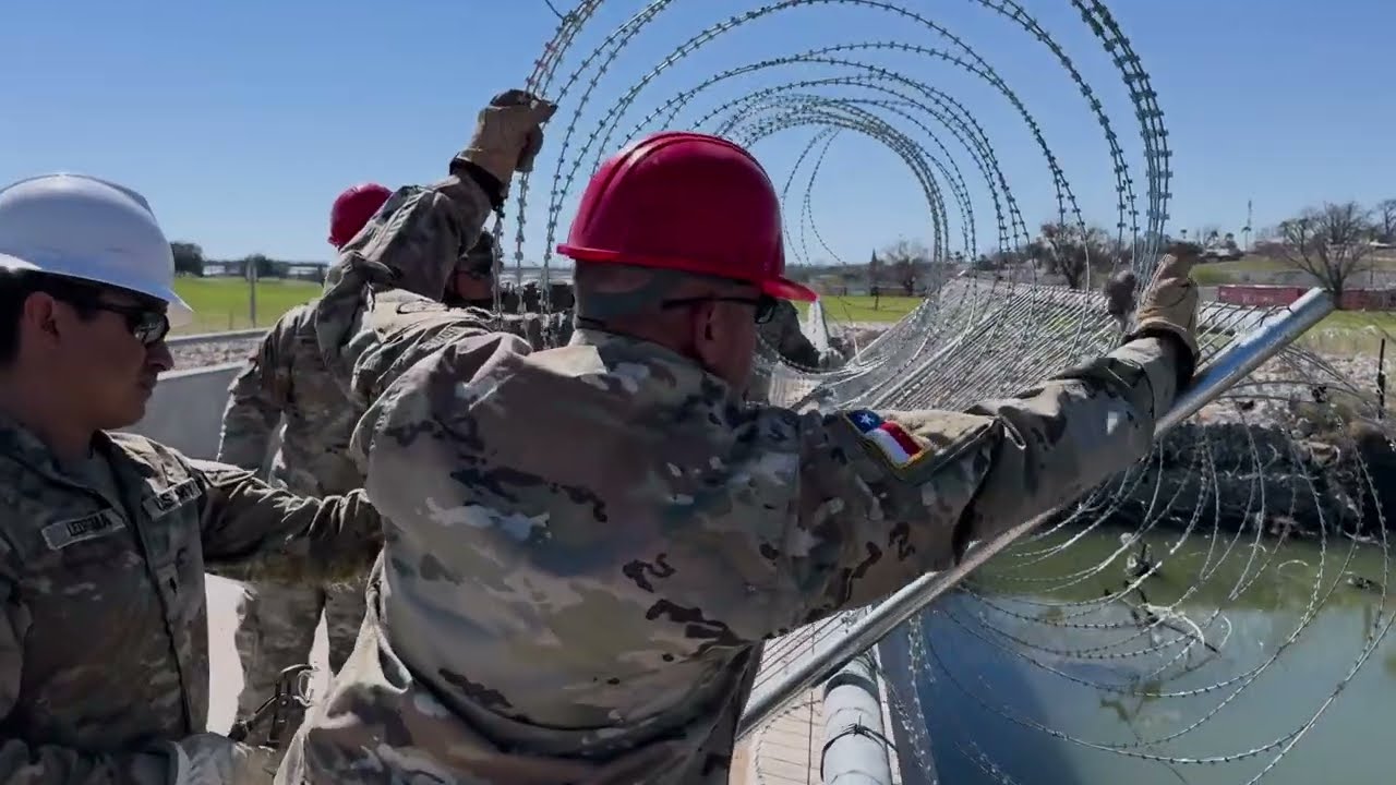 Texas Army National Guard Engineers Reinforce Canal In Shelby Park