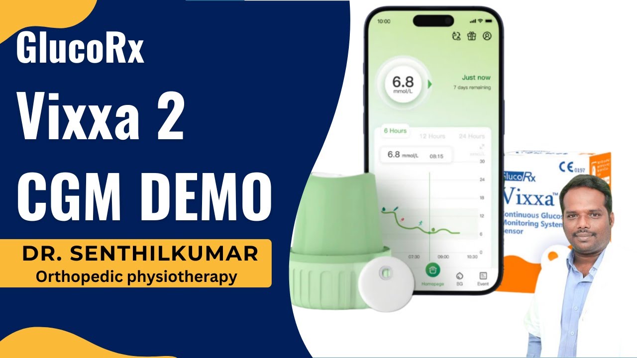 How to Use GlucoRx Vixxa™ 2 CGM  in Tamil | குளுகோரெக்ஸ் விக்ஸா 2 பயன்படுத்துவது எப்படி ?