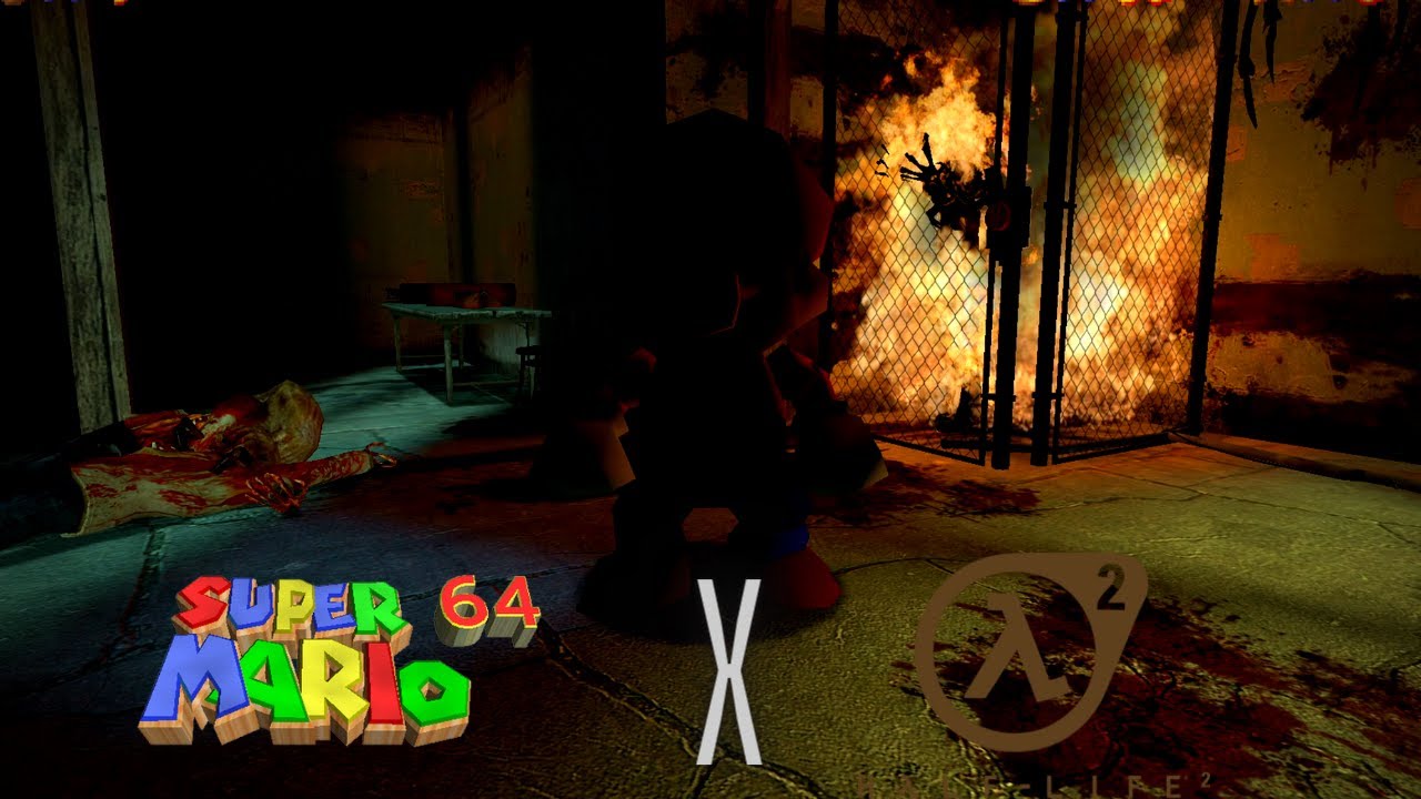 Gmod - G64 Super Mario 64 In Half Life 2 Part 4