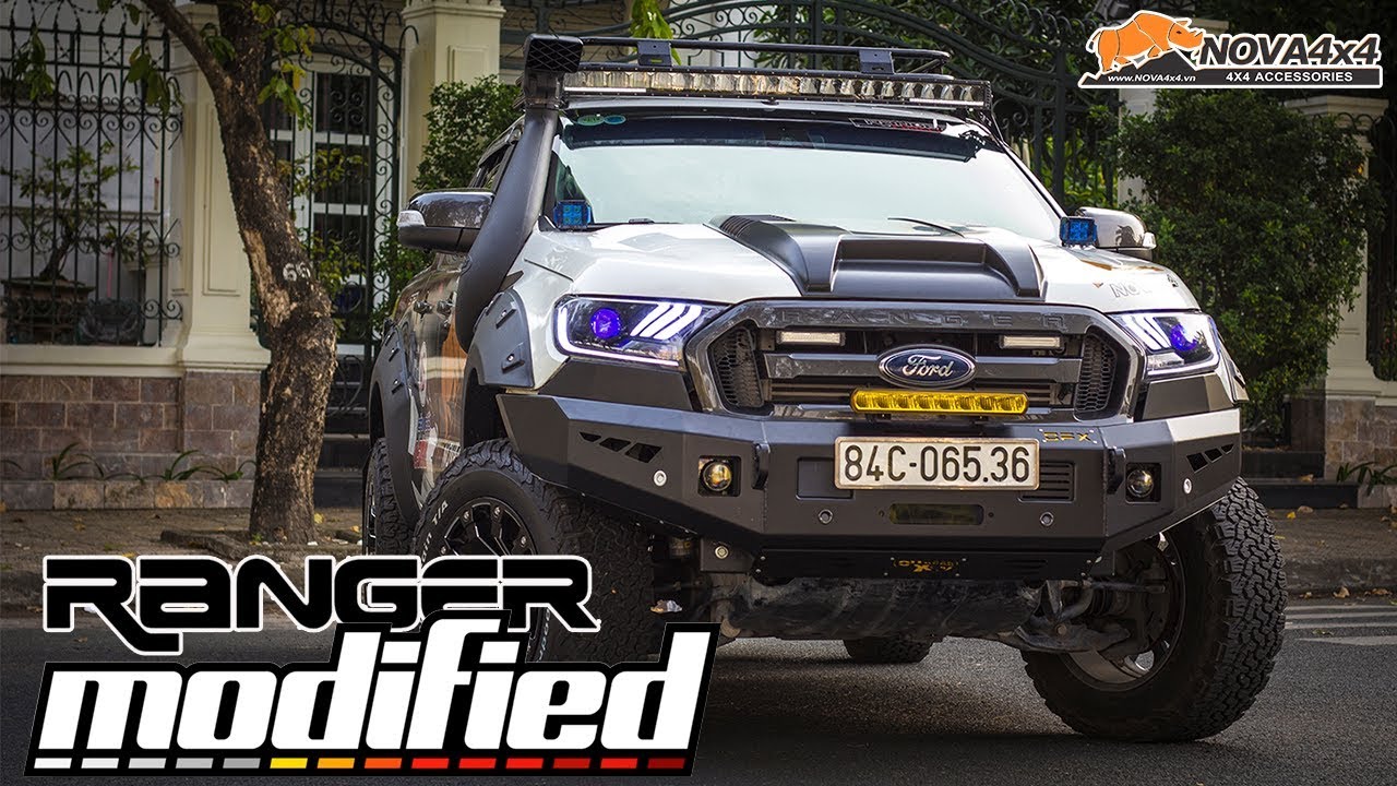 Ford Ranger WildTrak 2017 Modified by Nova4x4 : Led Bar STEDI, BFGoodrich, BlackRhino Wheels...