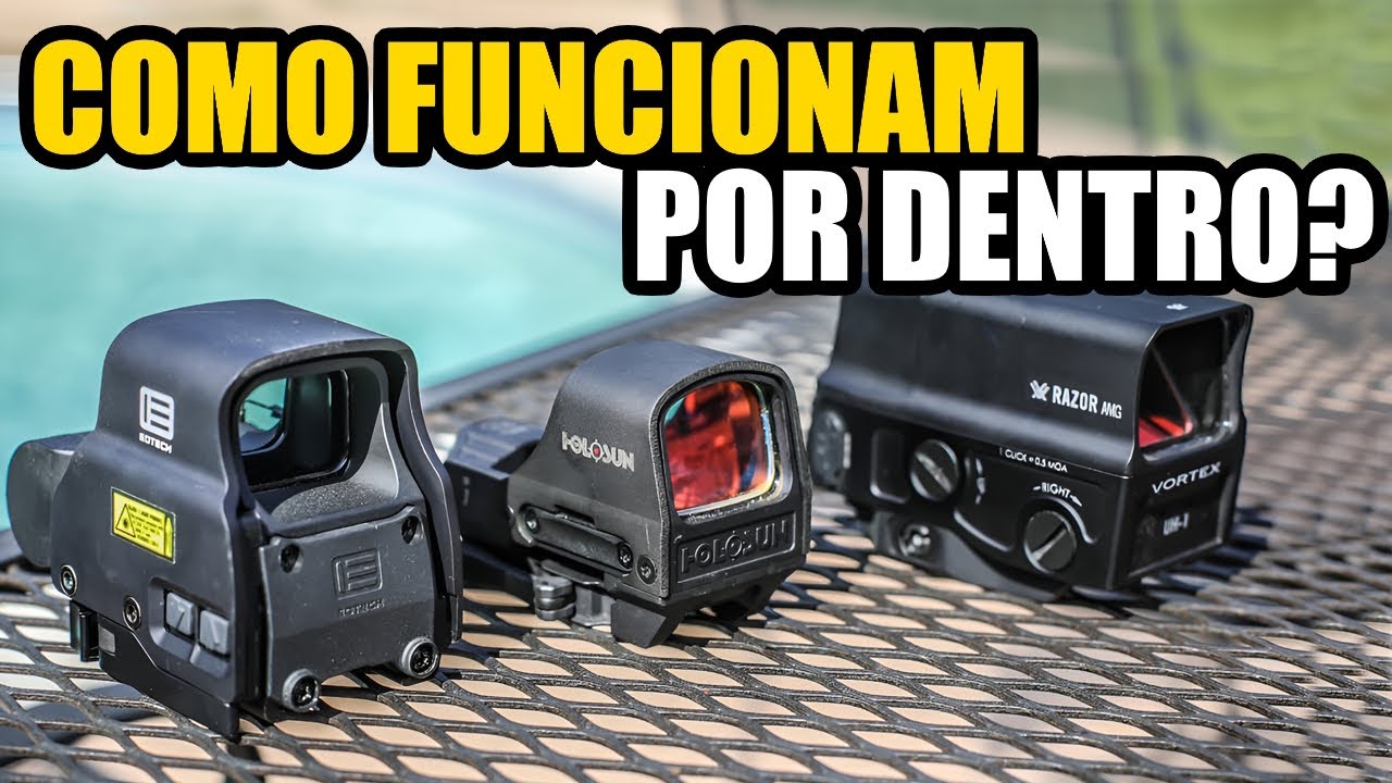 Diferença entre mira Red Dot, Reflex e Holográfica. Série MIRAS: Ep. 6