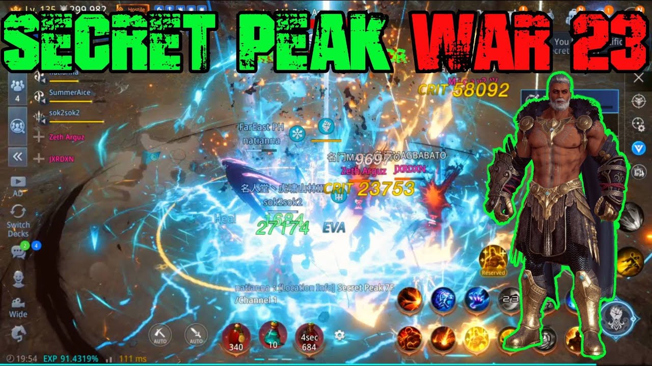 MIR4 | LIONHEART | SECRET PEAK WAR #23 | CHARACTER BUILD TEST #04 #mir4 #gaming #gamer #mmorpg #nft