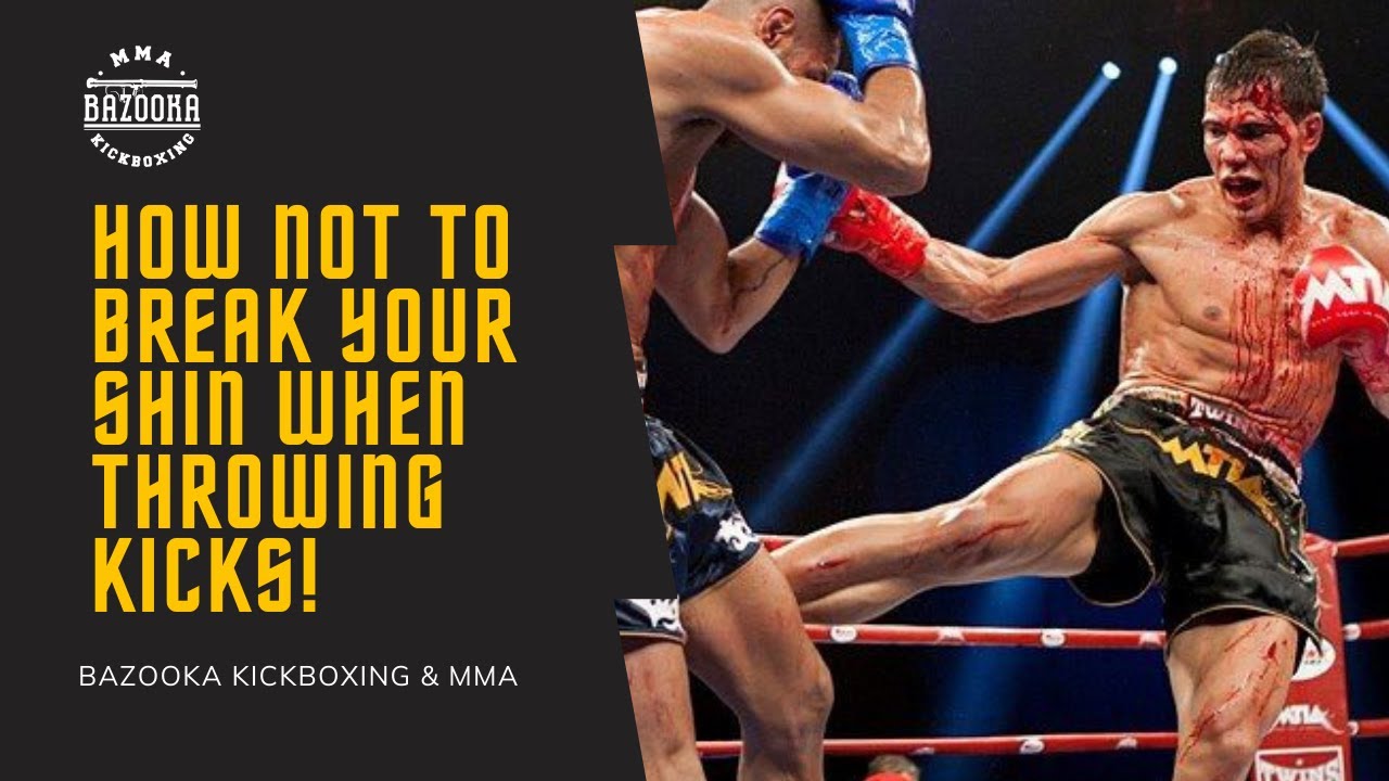 TOP 5 WAYS TO AVOID BREAKING YOUR SHIN WHEN THROWING LOW & CALF KICKS | BAZOOKA KB & MMA #139