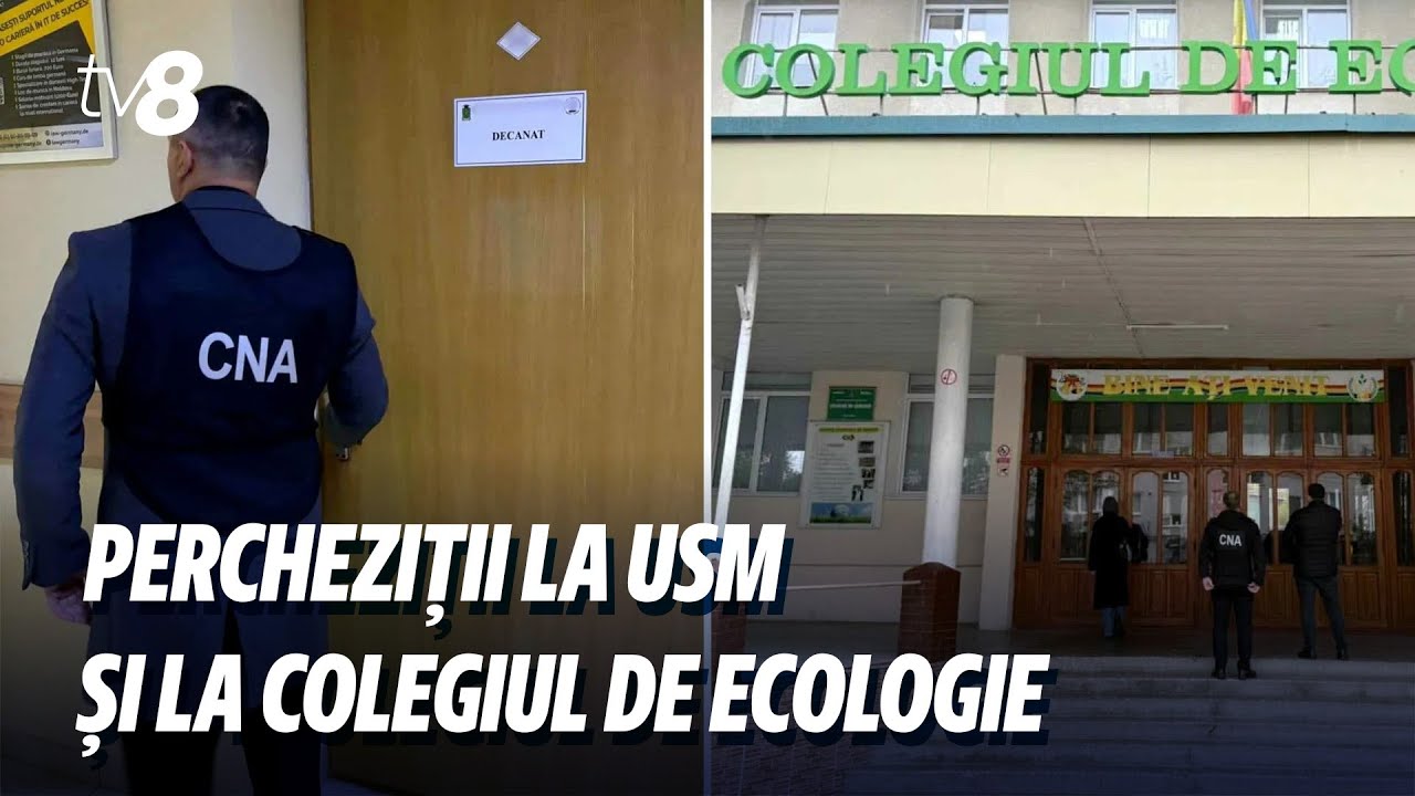 Percheziții la USM și un colegiu din Chișinău: Decanul unei facultăți elabora teze contra bani
