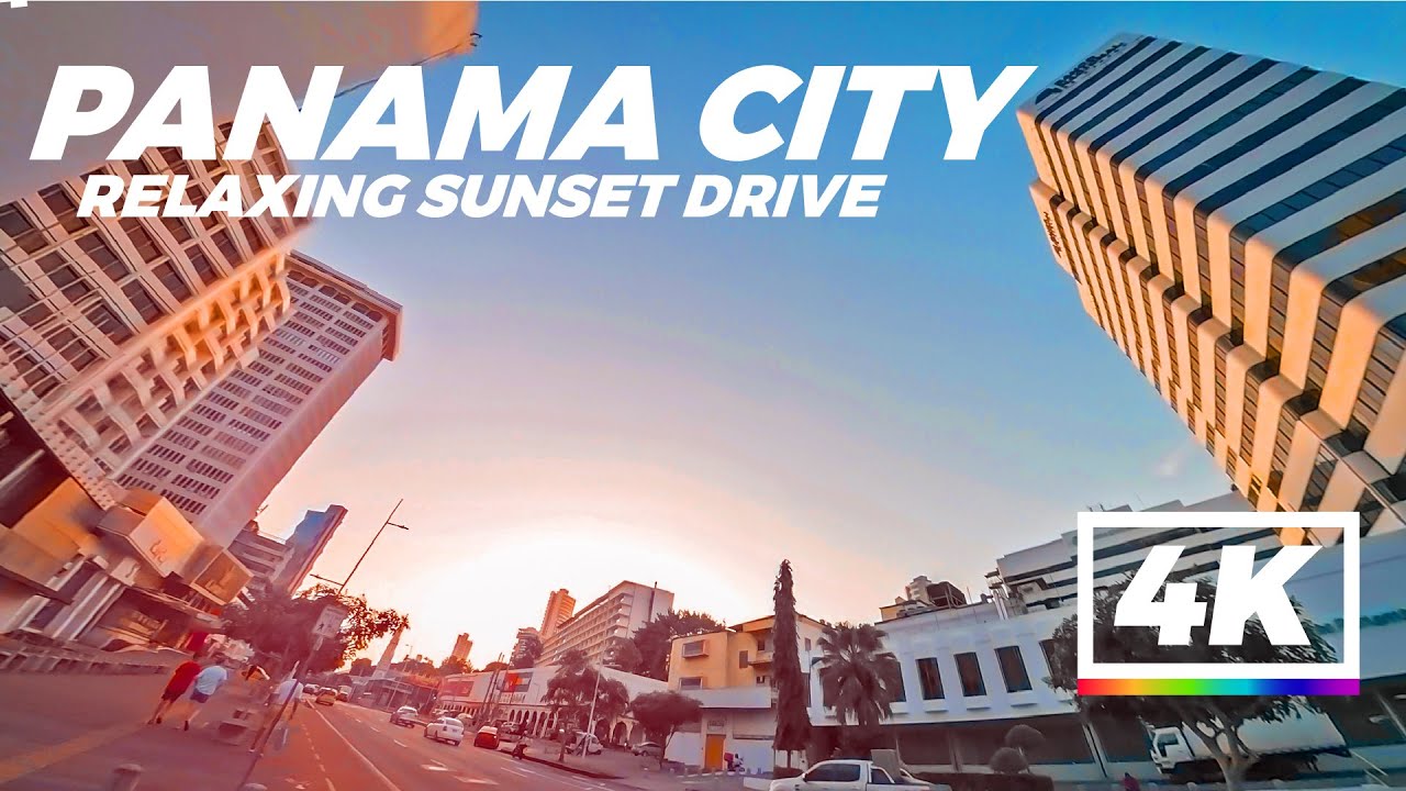 The best sunset drive ever filmed.  Panama City 4K.