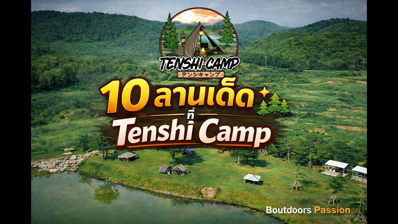 Tenshi Camp ลานกางเต็นท์ที่มี 10 ลานย่อย อยู่ด้านใน และถูกโอบล้อมด้วยภูเขา