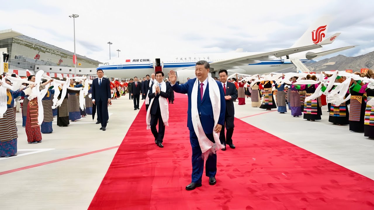 历史首次！习近平率中央代表团抵达拉萨出席西藏自治区成立60周年庆祝活动；习近平接见西藏各族各界代表；习近平听取西藏自治区党委和政府工作汇报/Xi arrived in Lhasa, Tibet