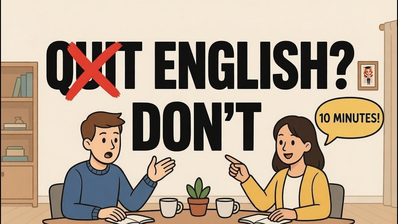 How to Stay Motivated in English | Don't Give Up On Yourself | B1 Conversation
