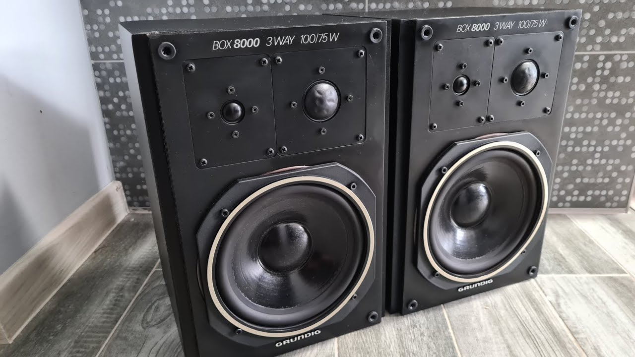 Тест акустичної системи GRUNDIG BOX 8000 (made in West-Germany) - 1988 рік. НЧ - Westra KW-200-1334