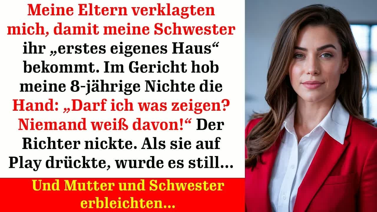 Meine Eltern wollten mich rauswerfen doch was meine Nichte vor Gericht zeigte, zerstörte alles…