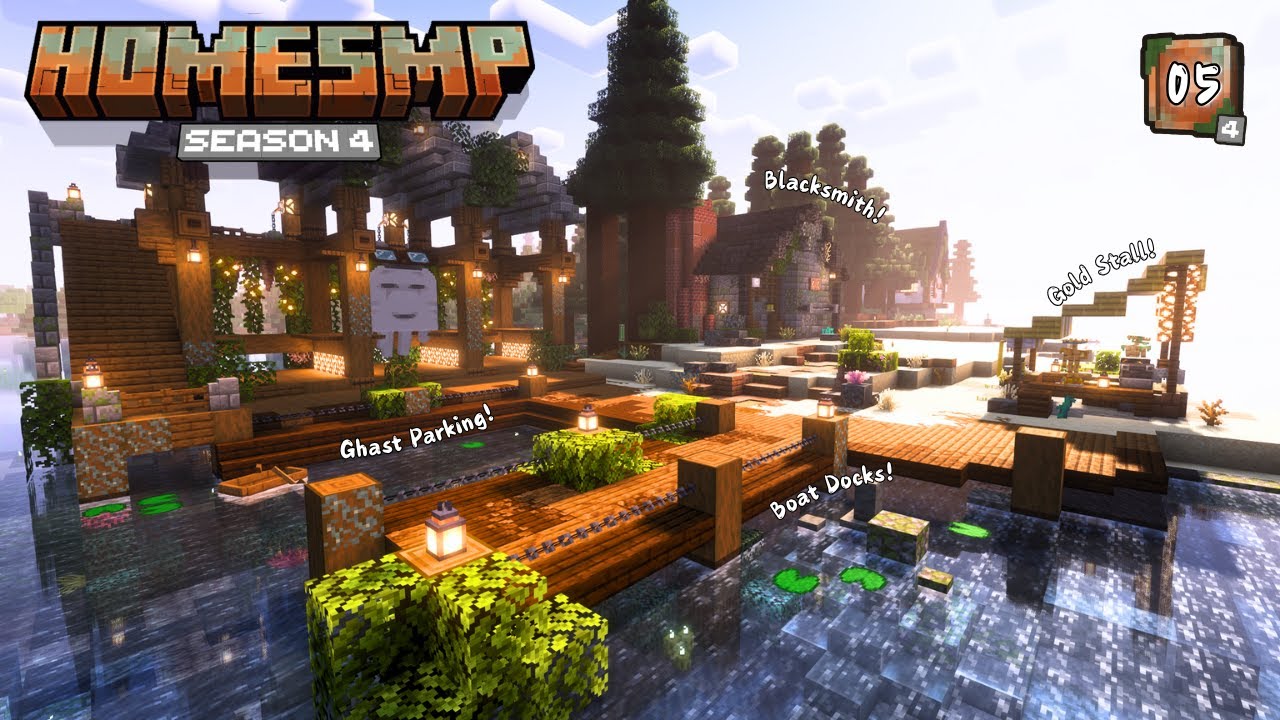 Building a Beach Boardwalk + Starting Spooky Season! | Home SMP Season 4 | Episode 5