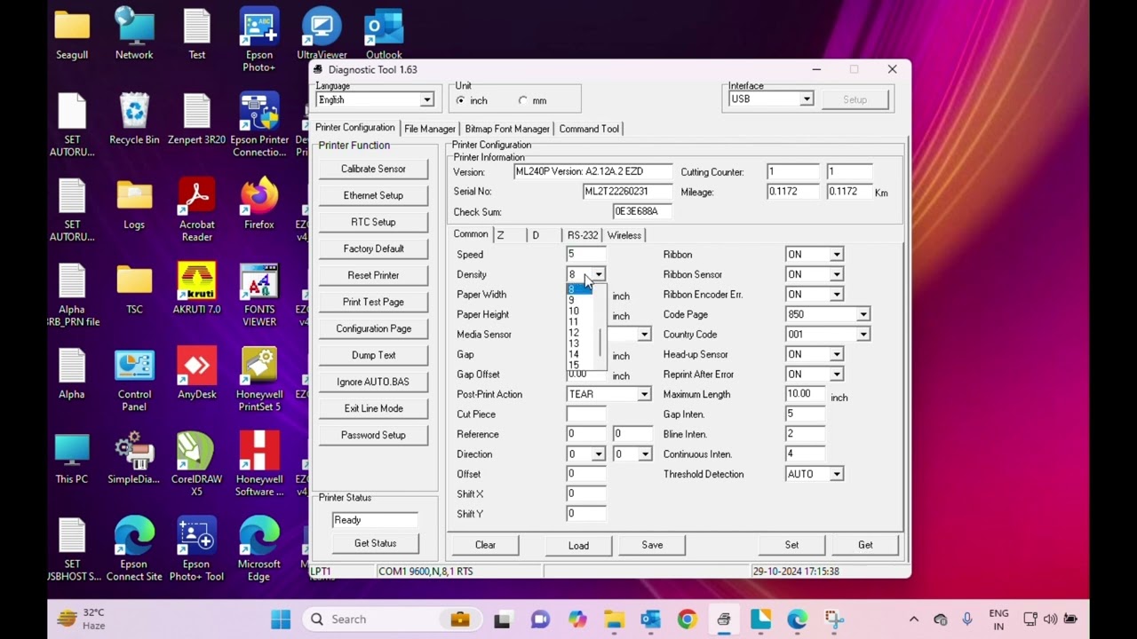 How to Calibrate any TSC Printer from the Diagtool....