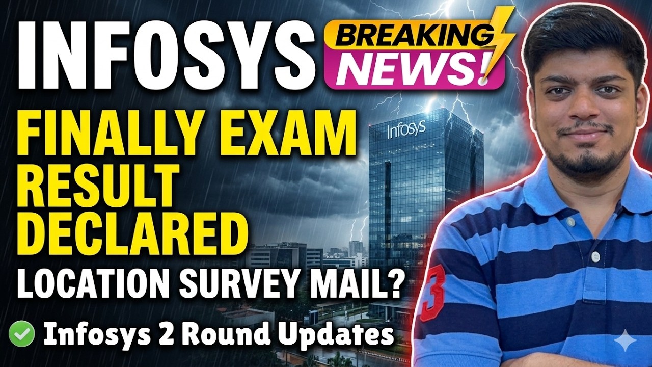 🔥Результаты экзаменов Infosys объявлены | Важные новости Infosys | Процесс отбора во втором раунд...