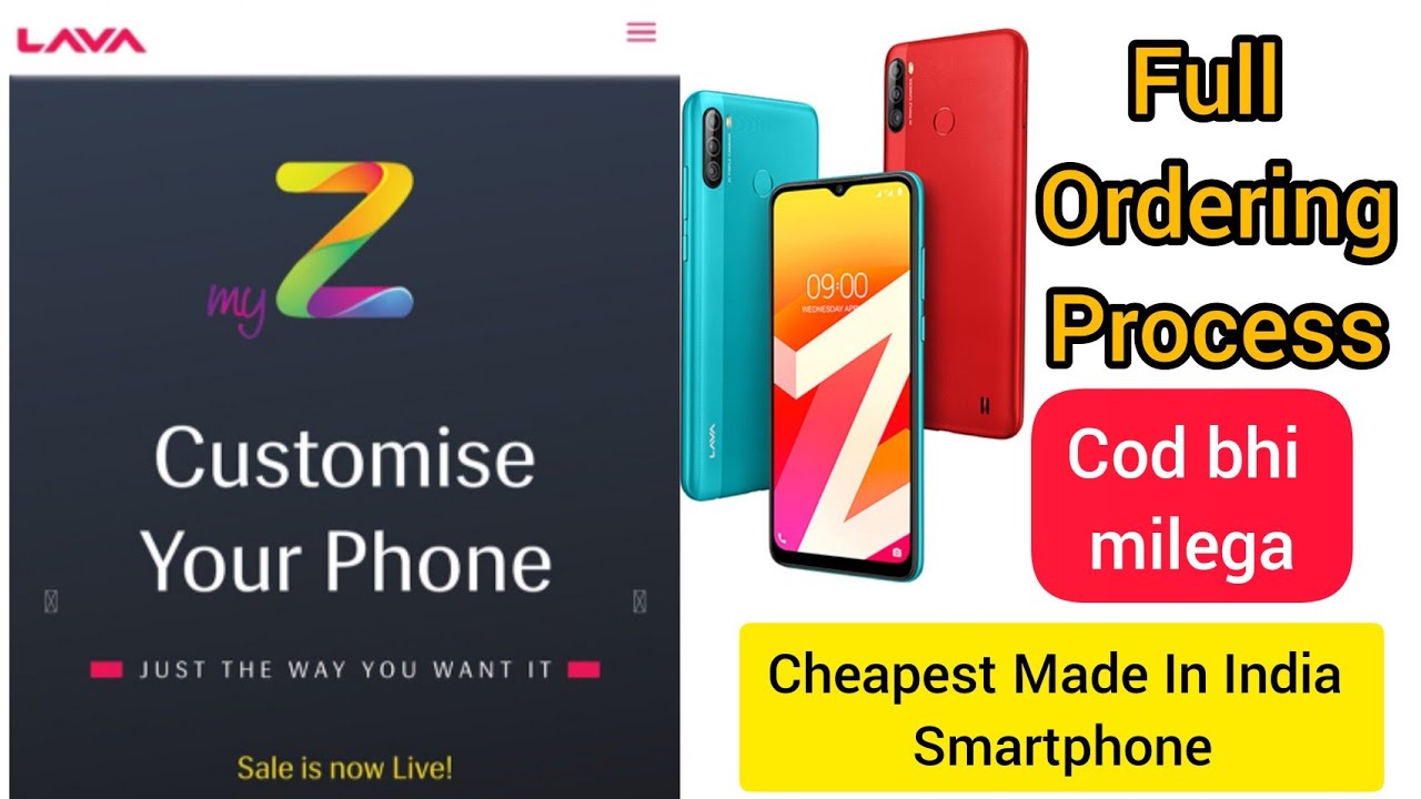 How to order Lava Z Smartphones | Lava Customized Smartphone Live Booking