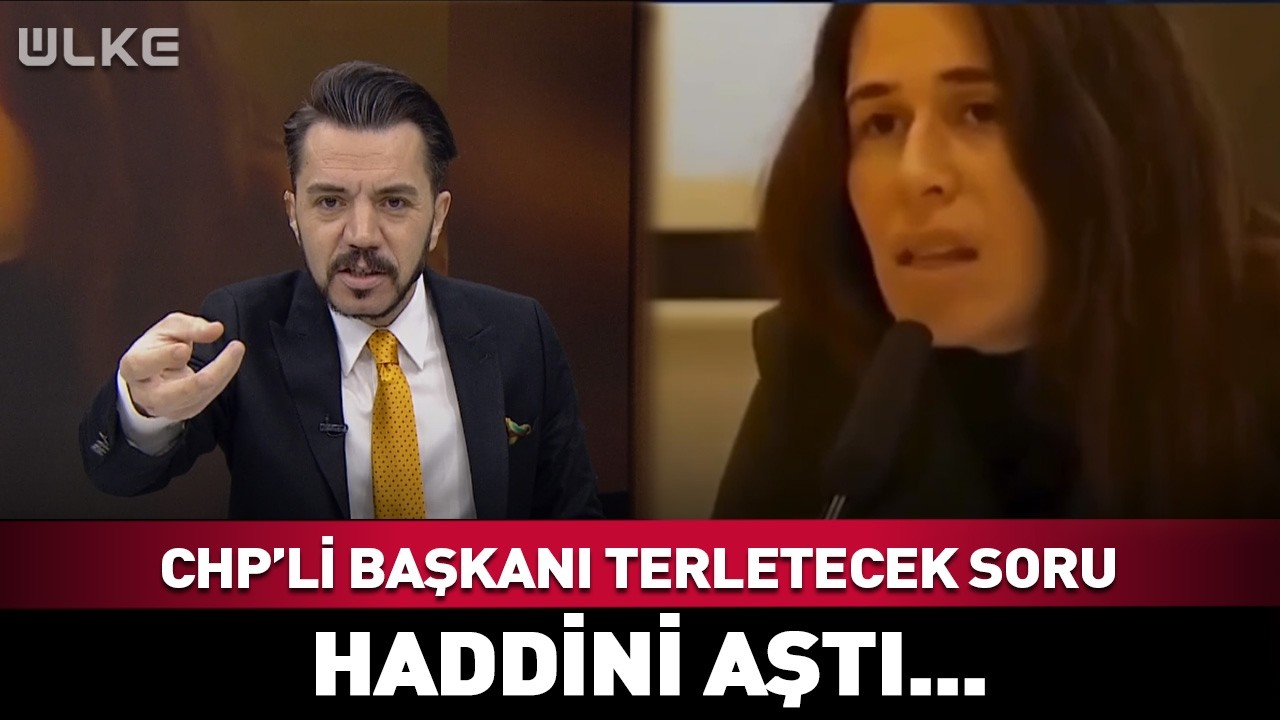 Canlı Yayında CHP'li Başkanı Terletecek Soru! Haddini Aştı...