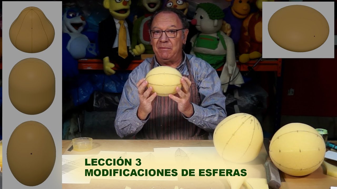 CURSO ONLINE MUÑECOS PARA TV Lección 3 MODIFICACIONES DE UNA ESFERA