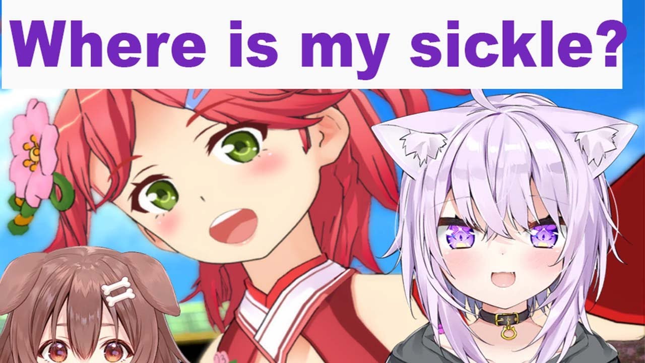 Okayu & Sakura Miko and Korone lost in the snow.【Project Winter】