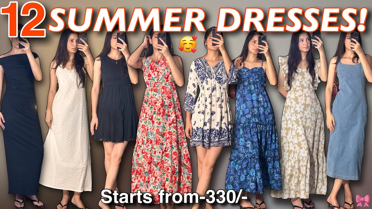 You Need to See this SUMMER DRESSES HAUL from FLIPKART!🥰 All Under-899/- Try-on Haul *Honest-Review*