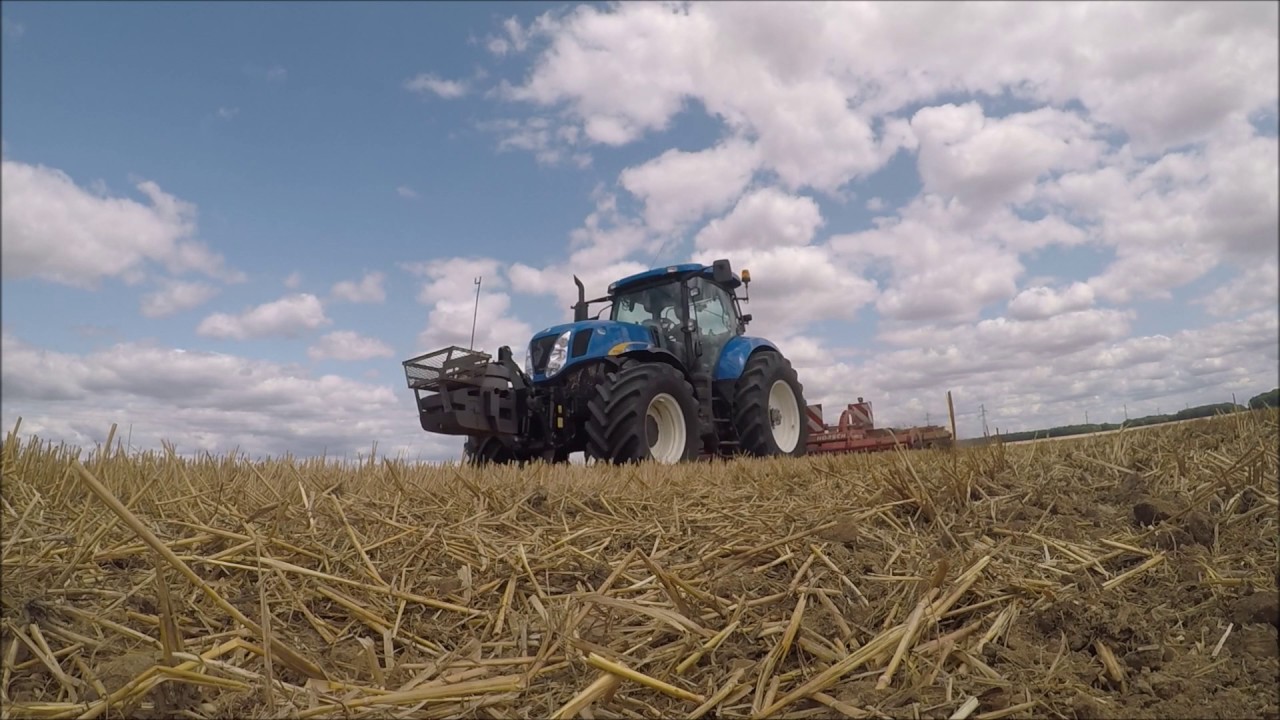 [gopro] -déchaumage 2017-  New Holland T7040 - horsch Joker 6 CT