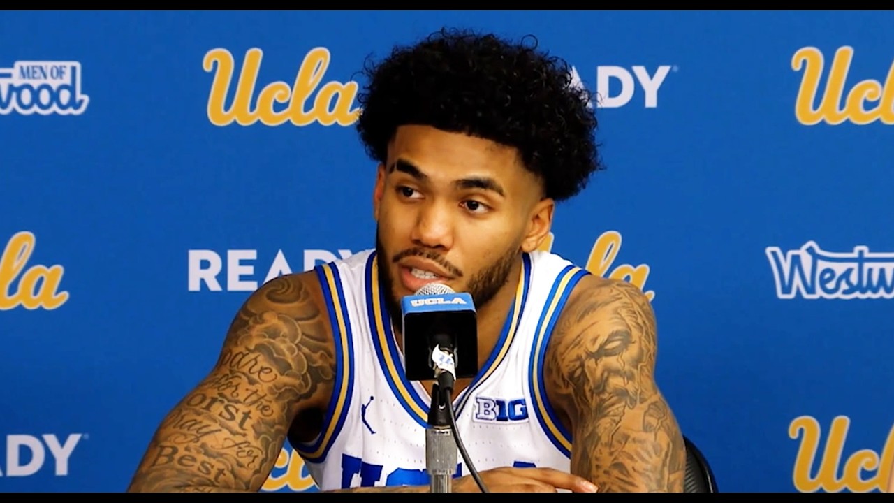 UCLA M. Basketball Postgame - Players, vs. Illinois (Feb. 21, 2026)