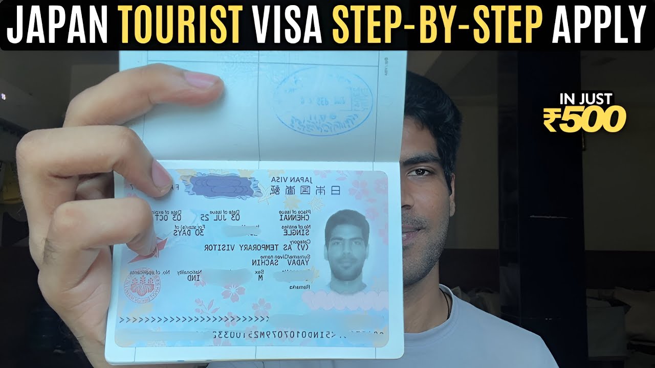 How to Apply for Japan Tourist Visa in Just ₹500 | Step by Step Application Form 2025