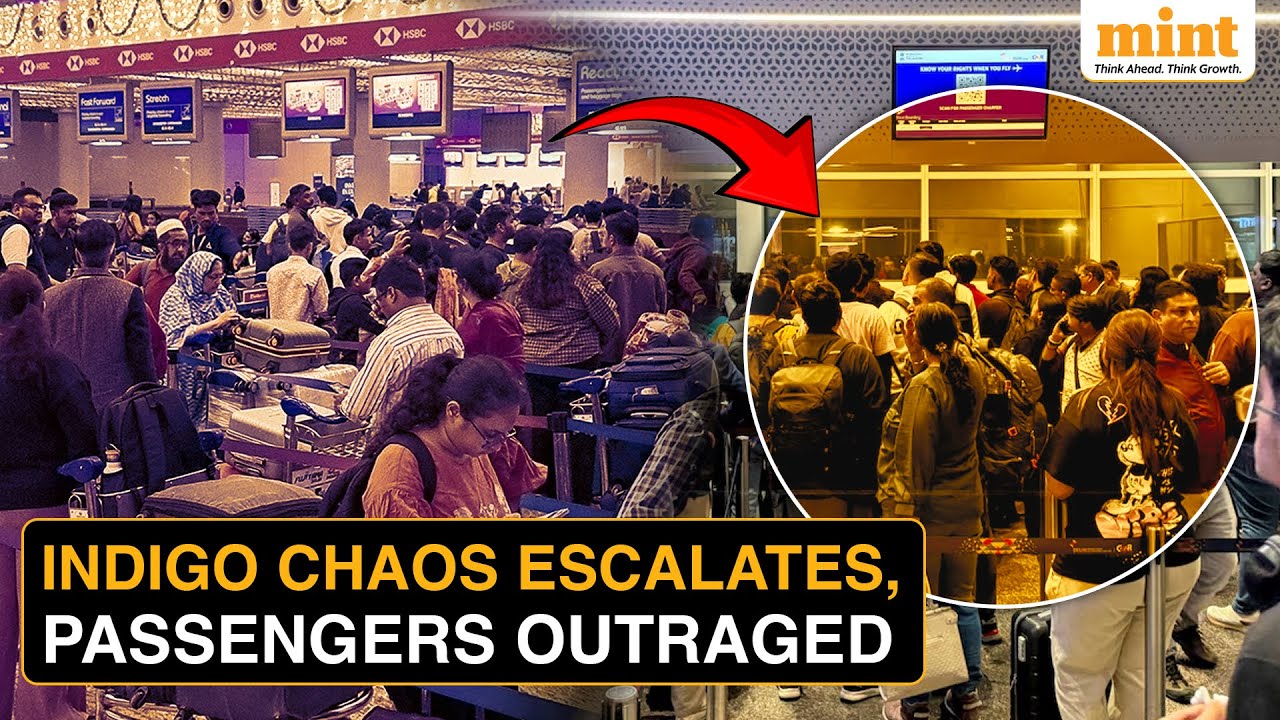 Хаос Индиго перерастает в полный кризис, беспомощные пассажиры падают в аэропорту