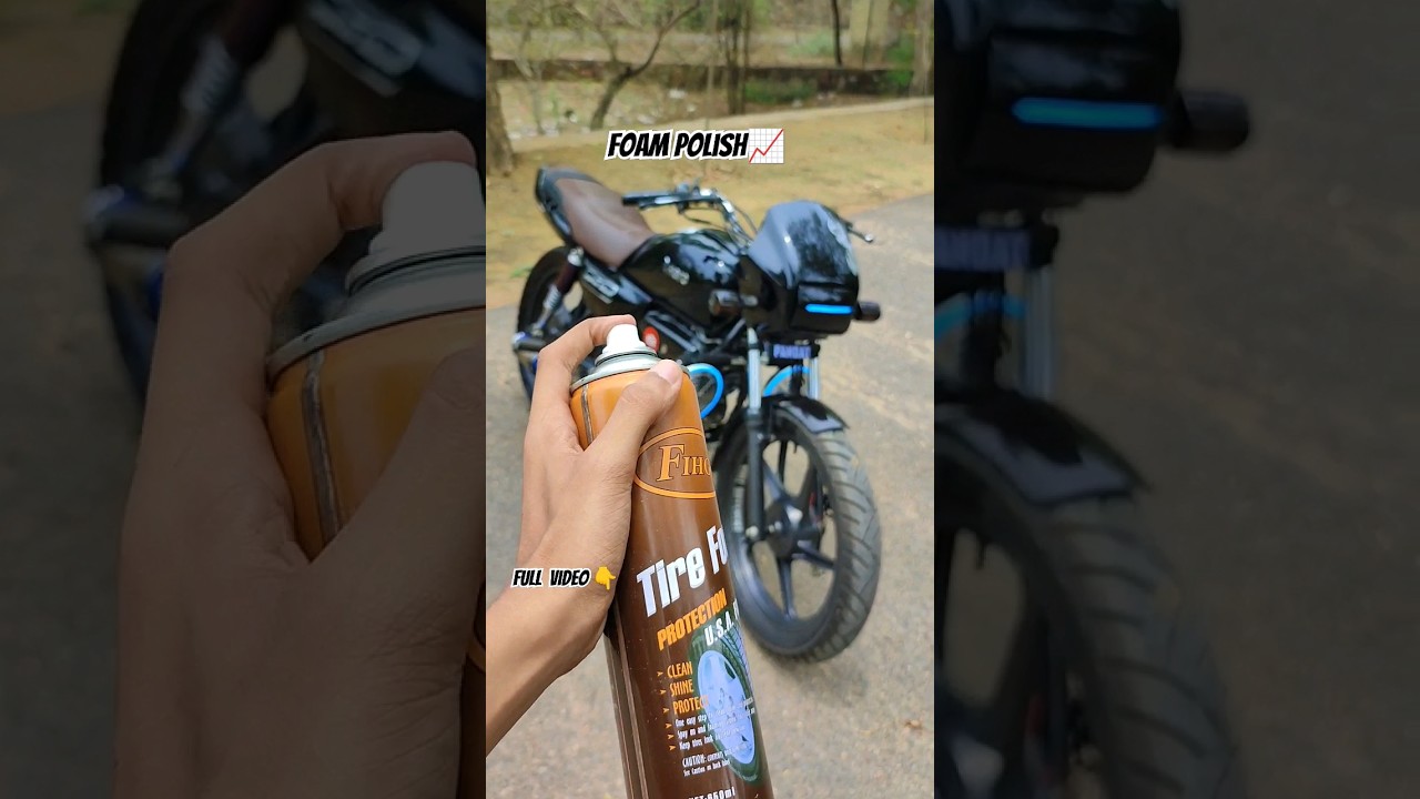 🥵Splendor Modified✅| Foam Polish For Tyres💥 
